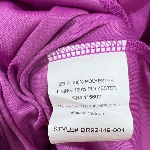 Lush mauve triple strap racerback chiffon dress size medium - Picture 7 of 7